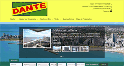 Desktop Screenshot of dantepropiedades.com