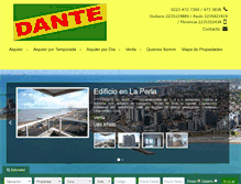 Tablet Screenshot of dantepropiedades.com